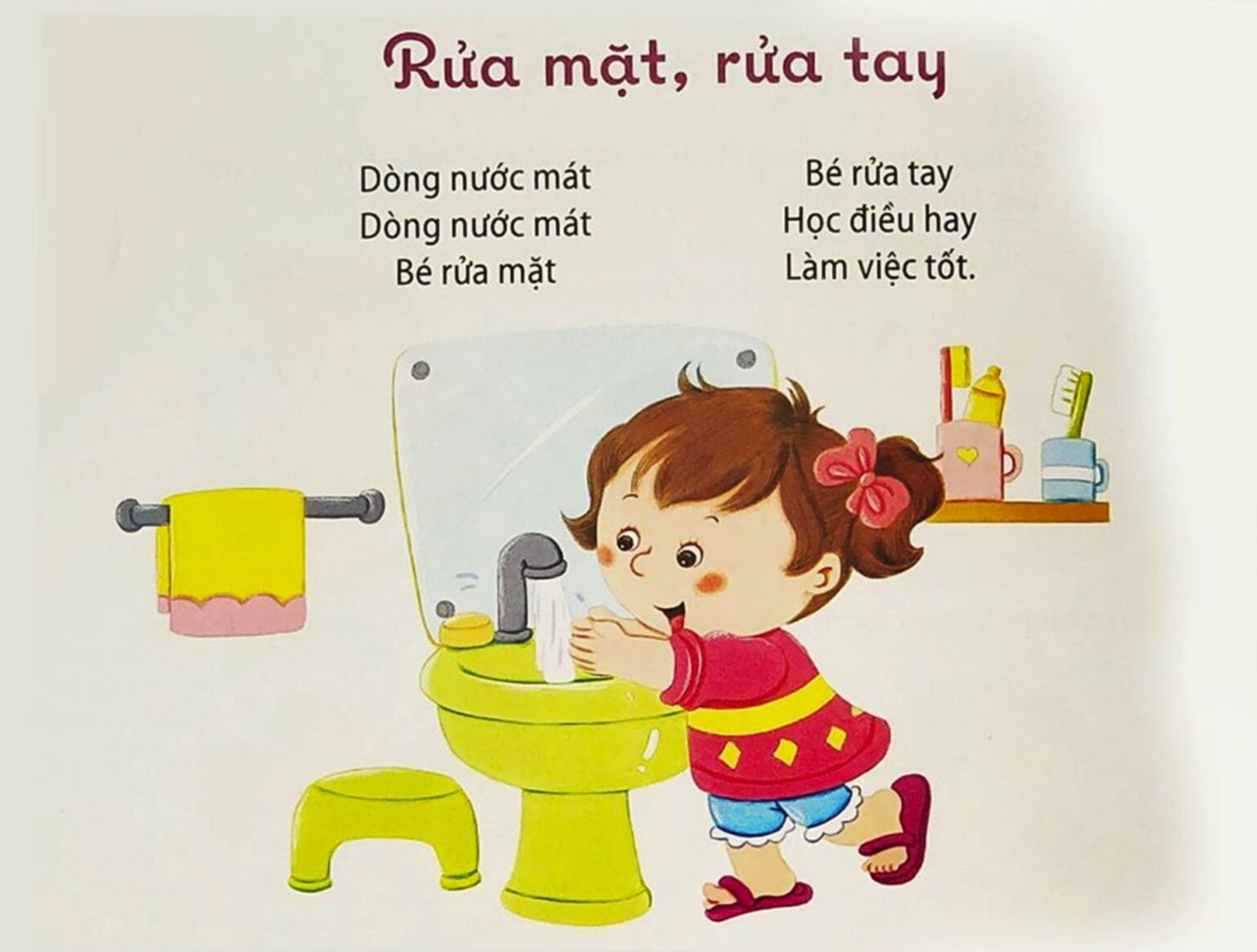 Bài thơ Rửa mặt rửa tay