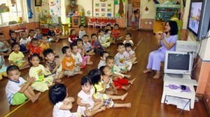 Trường mầm non Họa Mi - Chạy trường mầm non, ưu tiên chuẩn an toàn