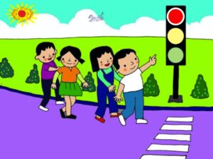 Đèn giao thông, Bài thơ Đèn giao thông: Đèn xanh, đèn đỏ, đèn vàng