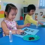 Hình ảnh học tập, vui chơi của các bé khối Mẫu giáo