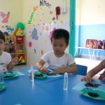 Hình ảnh học tập, vui chơi của các bé khối Mẫu giáo