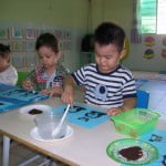 Hình ảnh học tập, vui chơi của các bé khối Mẫu giáo