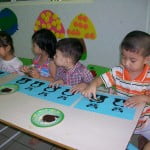 Hình ảnh học tập, vui chơi của các bé khối Mẫu giáo