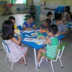 Hình ảnh học tập, vui chơi của các bé khối Mẫu giáo