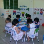 Hình ảnh học tập, vui chơi của các bé khối Mẫu giáo