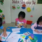 Hình ảnh học tập, vui chơi của các bé khối Mẫu giáo