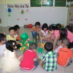 Hình ảnh học tập, vui chơi của các bé khối Mẫu giáo