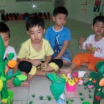 Hình ảnh học tập, vui chơi của các bé khối Mẫu giáo