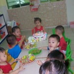 Sinh nhật bé Hồng Như (2 tuổi) tại trường mầm non Họa Mi
