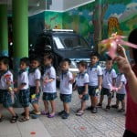 Trường mầm non Họa Mi: Thể dục buổi sáng – Hoạt động hè 2015