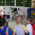 Hoạt động của bé ở Trường mầm non Họa Mi tháng 10/2015
