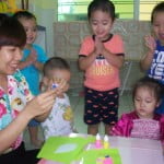 Hoạt động của bé ở Trường mầm non Họa Mi tháng 10/2015