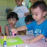 Hoạt động của bé ở Trường mầm non Họa Mi tháng 10/2015