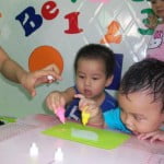 Hoạt động của bé ở Trường mầm non Họa Mi tháng 10/2015