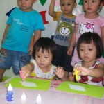 Hoạt động của bé ở Trường mầm non Họa Mi tháng 10/2015