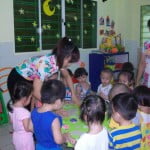 Hoạt động của bé ở Trường mầm non Họa Mi tháng 10/2015