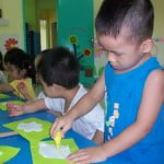 Hoạt động của bé ở Trường mầm non Họa Mi tháng 10/2015