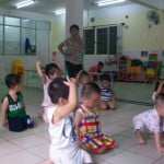 Hoạt động của bé ở Trường mầm non Họa Mi tháng 10/2015