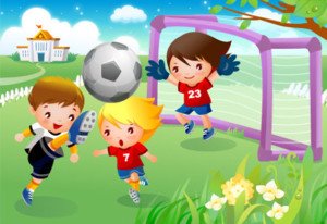 Trường mầm non và bóng đá (Ảnh sưu tầm)