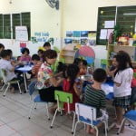 Hình ảnh bé làm mứt sơri