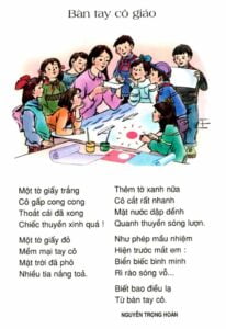 Hình ảnh Bài thơ Bàn tay cô giáo (Nguyễn Trọng Hoàn)