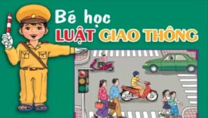 Hình ảnh Bài thơ Bé học luật giao thông