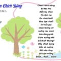 Hình ảnh Bài thơ Chim chích bông
