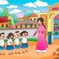 Hình ảnh Bài thơ Cô giáo của em: Cô dạy em xếp hàng
