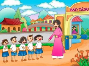 Hình ảnh Bài thơ Cô giáo của em: Cô dạy em xếp hàng