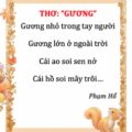 Hình ảnh Bài thơ Gương