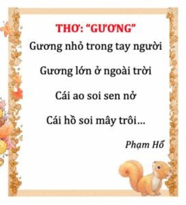 Hình ảnh Bài thơ Gương