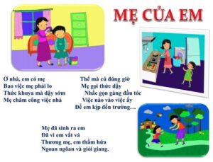 Hình ảnh Bài thơ Mẹ của em