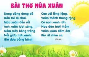 Hình ảnh Bài thơ Mùa xuân (Tú Mỡ)