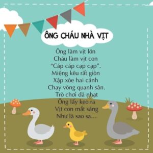 Bài thơ Ông cháu nhà Vịt