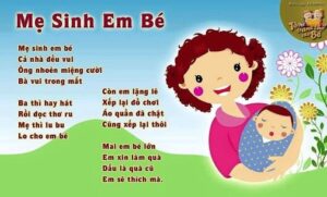 Hình ảnh Bài thơ Quà cho em bé (Mẹ sinh em bé)