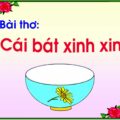 Hình ảnh thơ Cái Bát Xinh Xinh