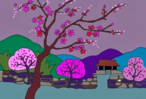 Bài thơ Hoa đào (Phùng Ngọc Hùng)