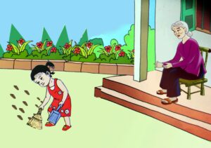 Thay bà quét rác | Bài thơ Thay bà quét rác (Nguyễn Lãm Thắng)