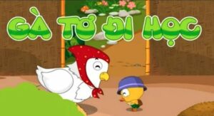 Hình ảnh Truyện Gà Tơ đi học
