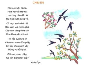 Chim én | Bài thơ Chim én (Xuân Dục)