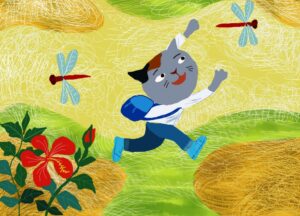 Chú mèo đi học | Bài thơ Chú mèo đi học