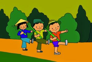 Em làm chú bộ đội | Bài thơ Em làm chú bộ đội