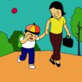 Ngày đầu tiên đi học: Mẹ dắt tay đến trường