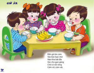 Giờ ăn | Bài thơ Giờ ăn
