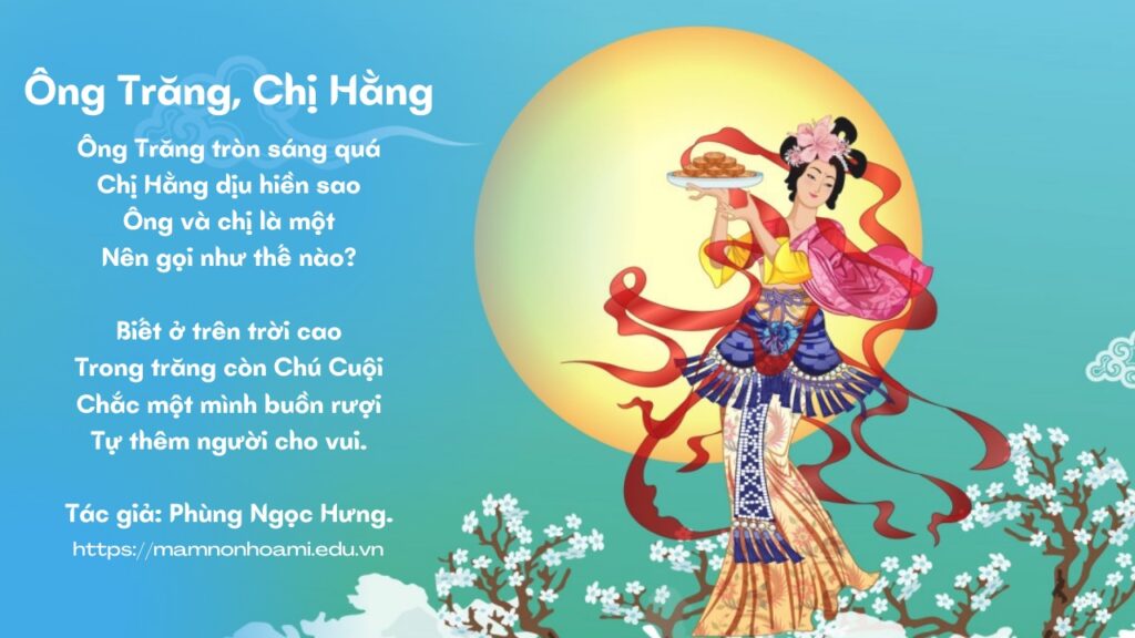 Ông Trăng Chị Hằng | Bài thơ Ông Trăng Chị Hằng