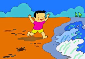 Sóng biển | Bài thơ Sóng biển: Biển rộng mênh mông, Nước xanh thăm thẳm