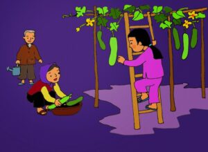 Giàn mướp của ông | Bài thơ Giàn mướp của ông