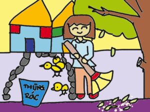 Quét lá khô | Bài thơ Quét lá khô