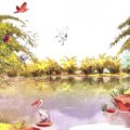 Bờ tre đón khách | Bài thơ Bờ tre đón khách