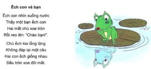 Ếch con và bạn | Bài thơ Ếch con và bạn